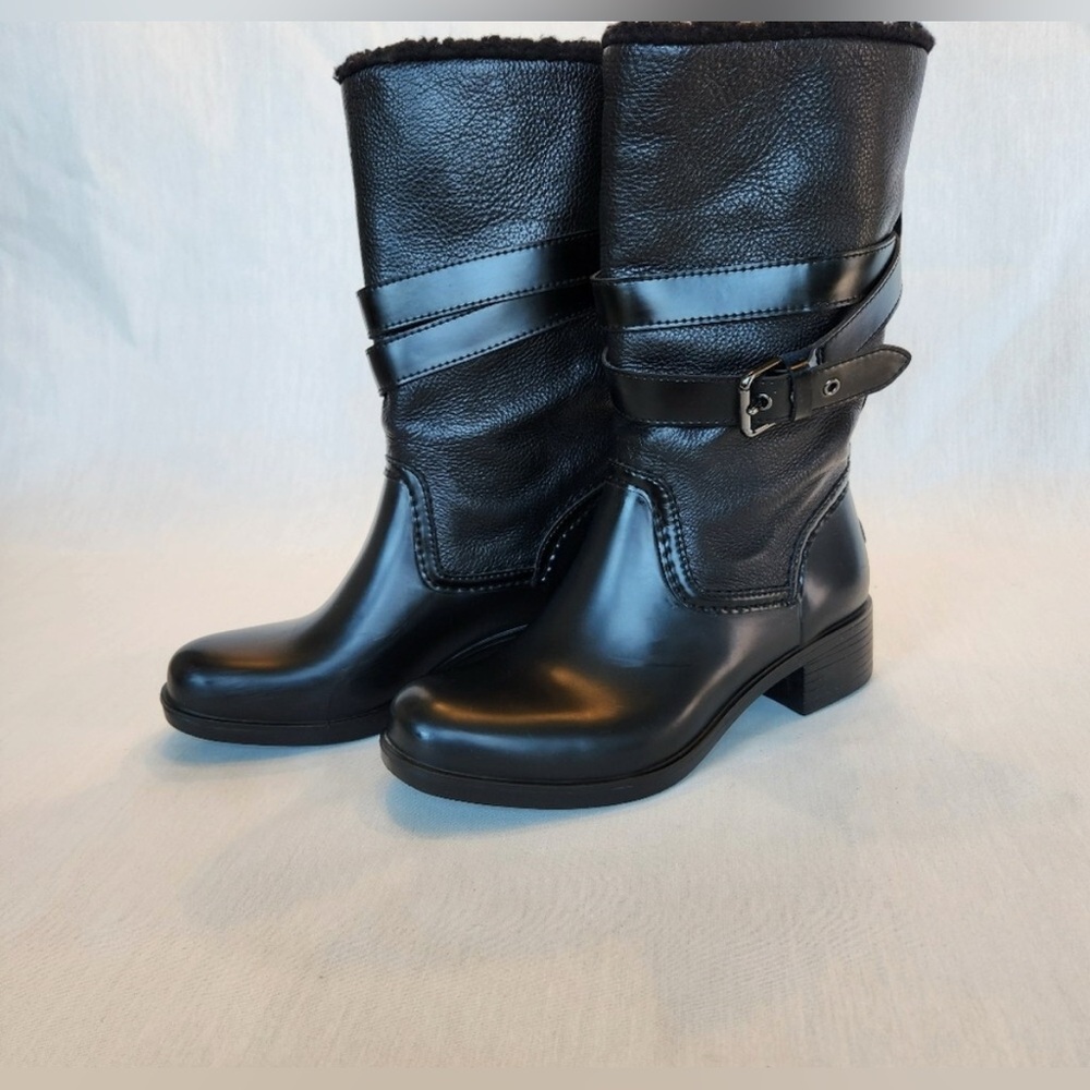 Coach Black Leather Women's Boots